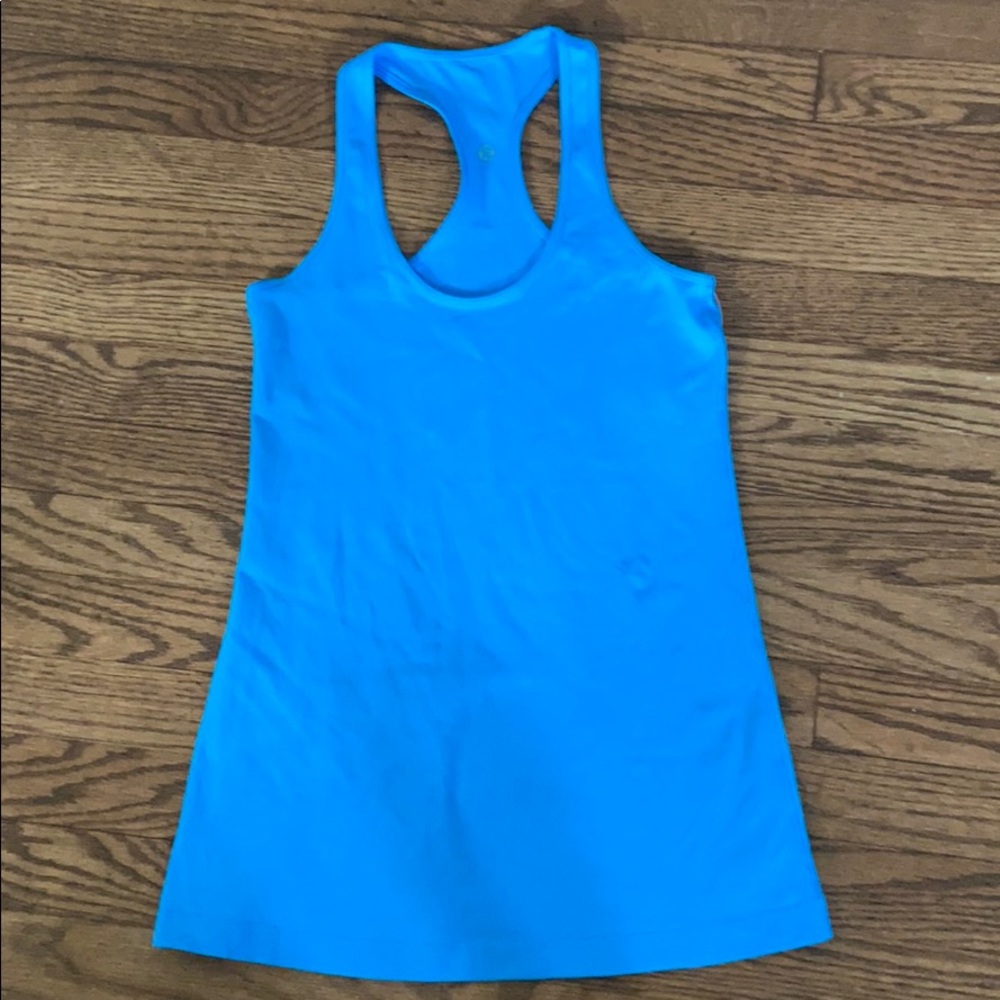 Blue Lululemon tank top